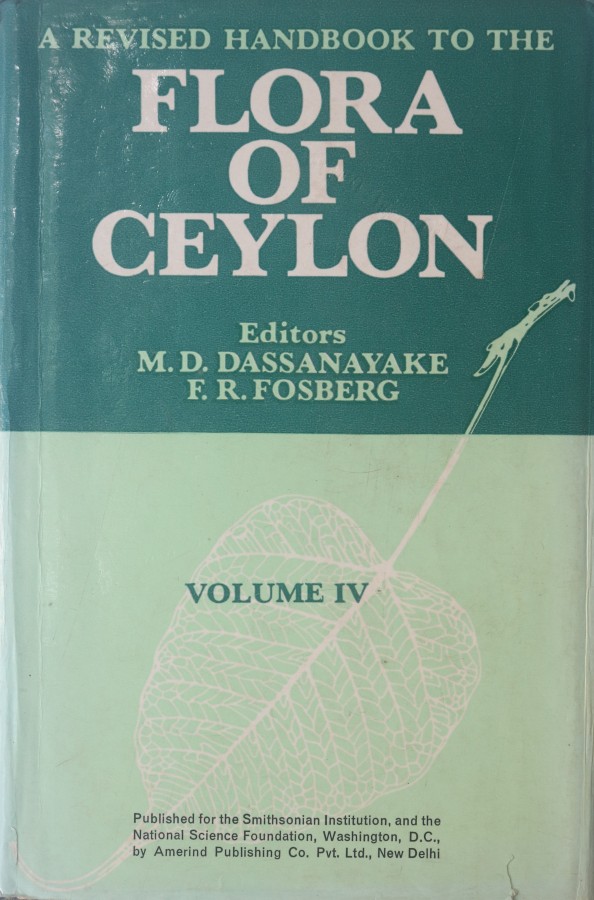 HB24 - A Revised Handbook to the Flora of Ceylon Vol - IV